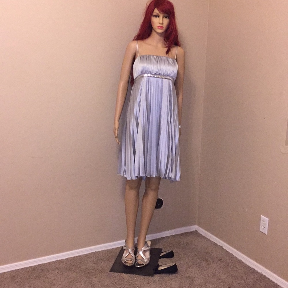 $SOLD$ Silver XL My Michelle satin dress